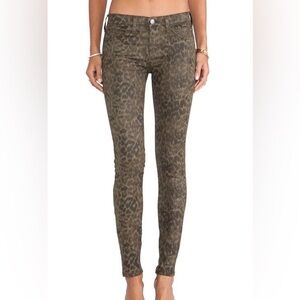 Current/Elliott Women's Ankle Skinny Coated Jeans Army Dirty Paws size 23